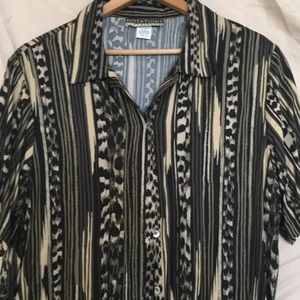 Notations animal print shirt